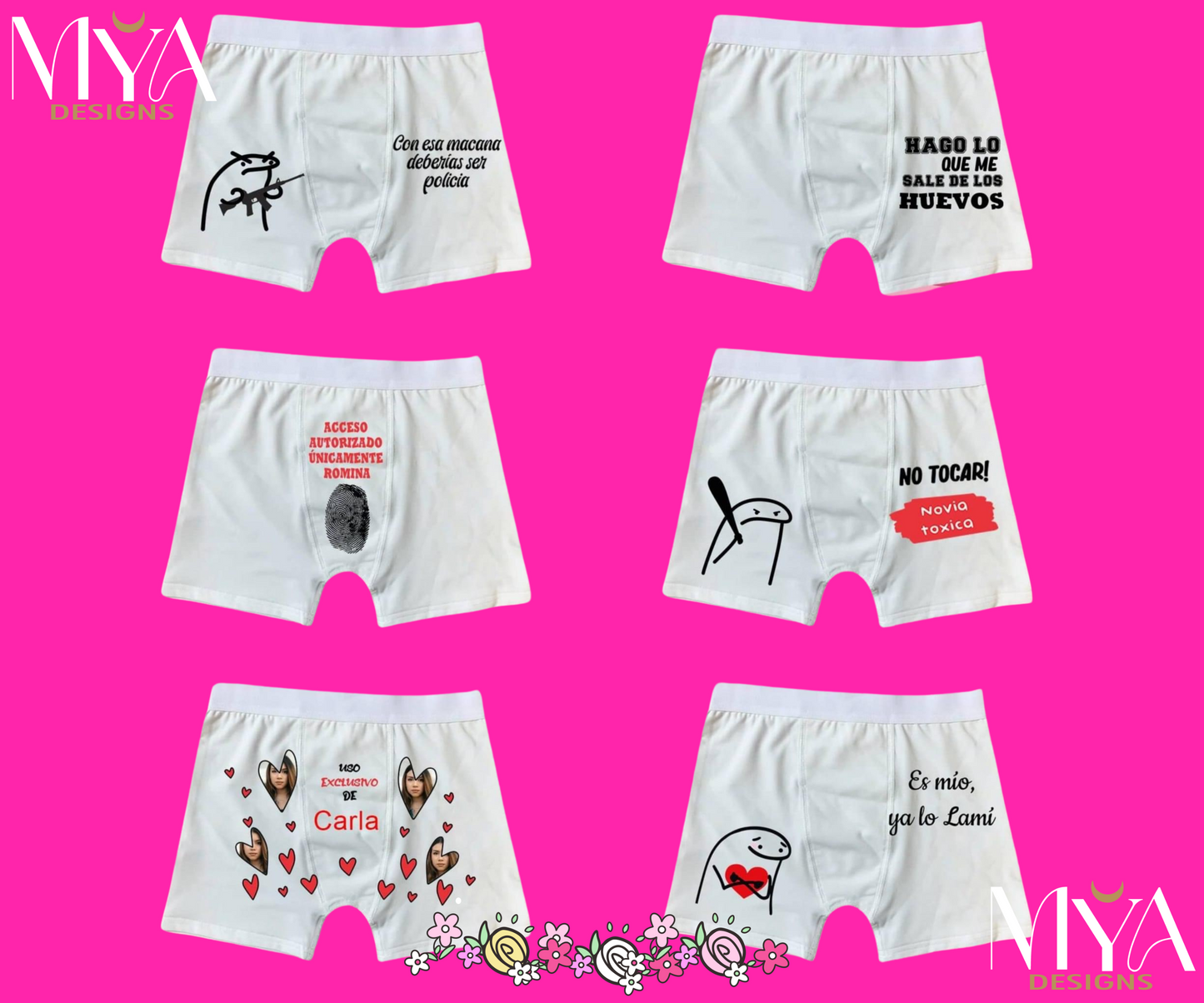 Underwear With Face On Them, Men Woman Boxer, Custom Face Boxers, Mens&Womens Boxers, Funny Gifts, Personalized Boxers, I Love My Wife Boxer