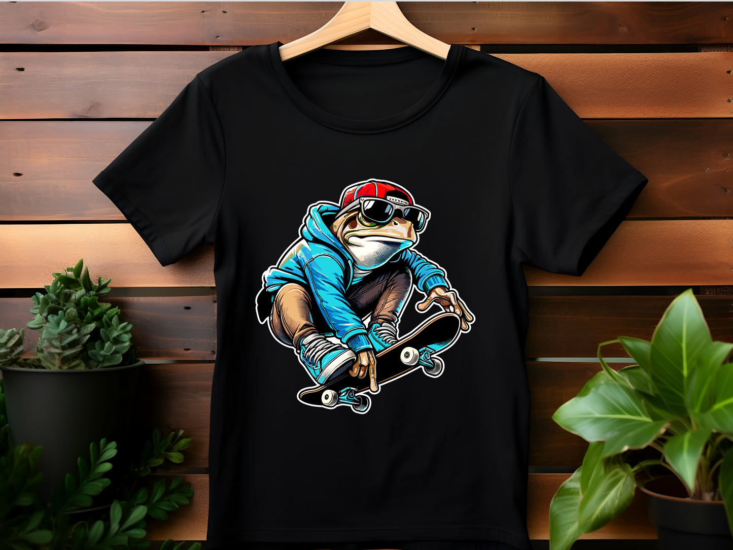 Frog Skating T-Shirt – Inspired by the Puerto Rican Sapo Concho