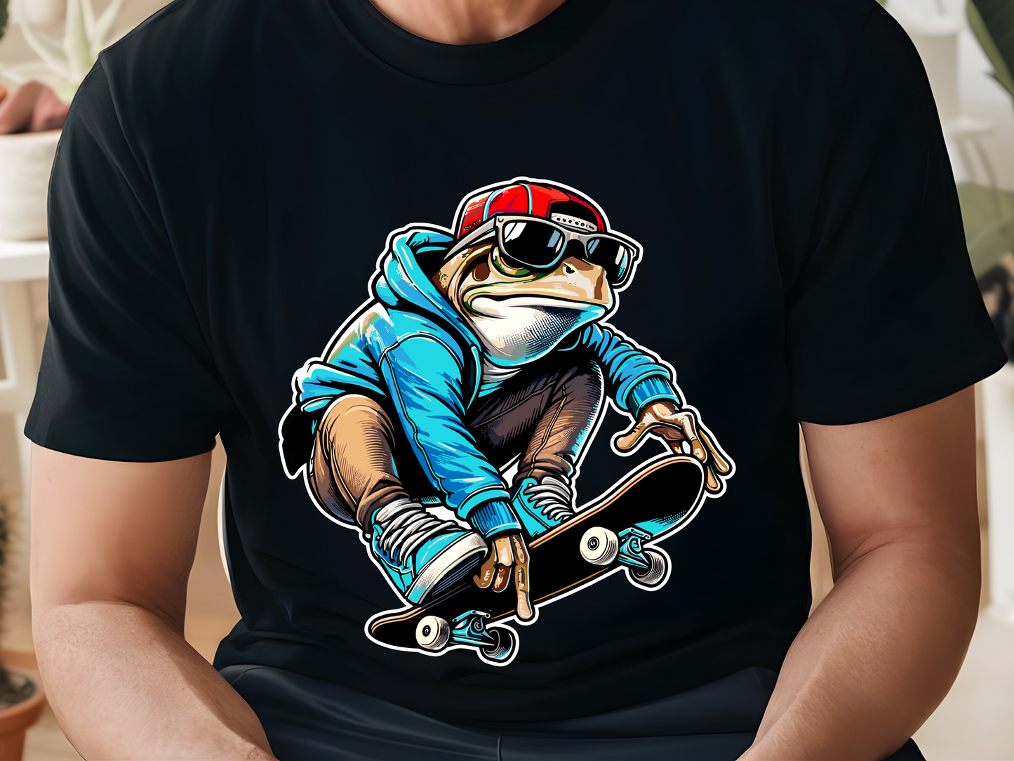 Frog Skating T-Shirt – Inspired by the Puerto Rican Sapo Concho