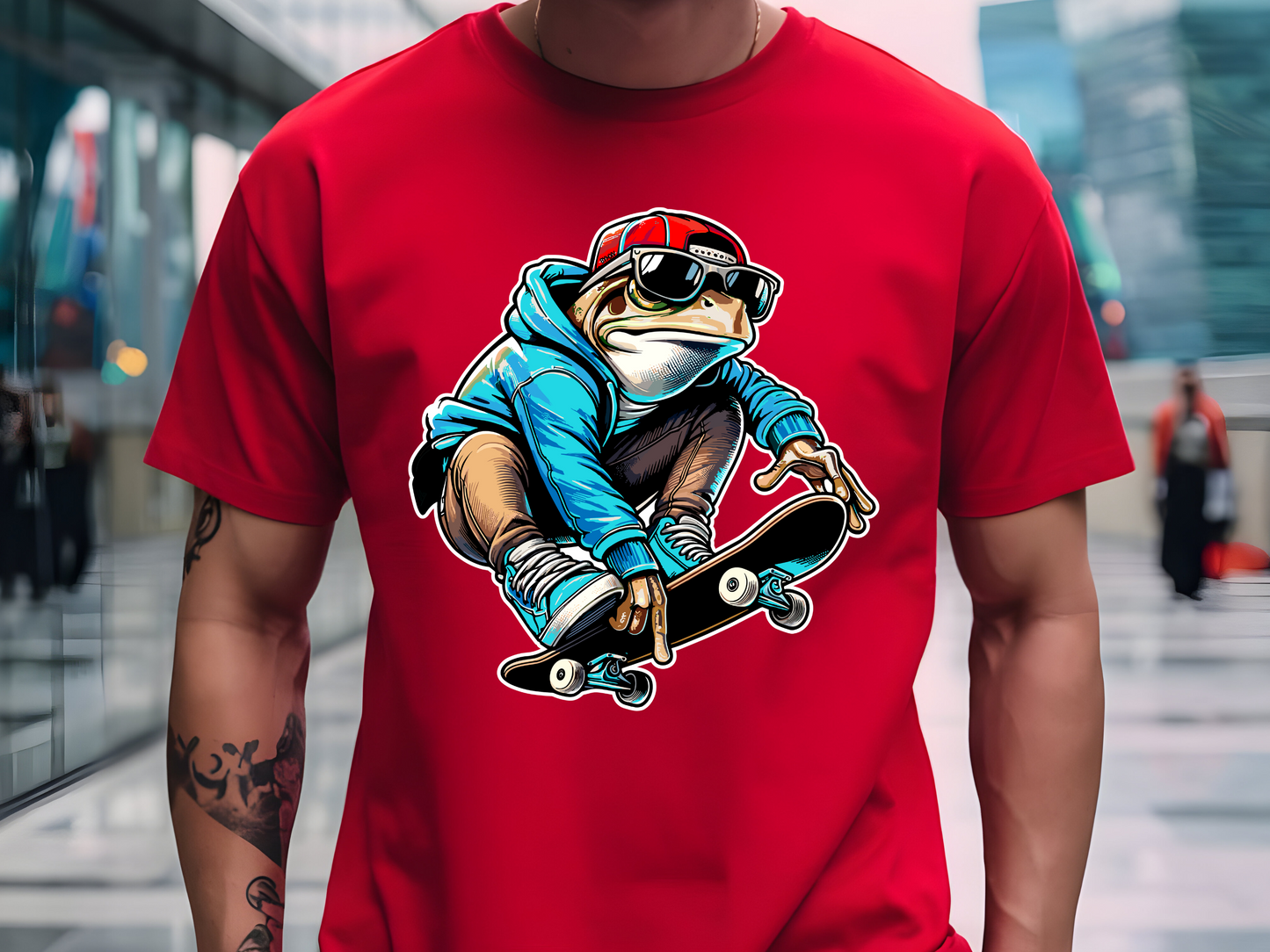 Frog Skating T-Shirt – Inspired by the Puerto Rican Sapo Concho