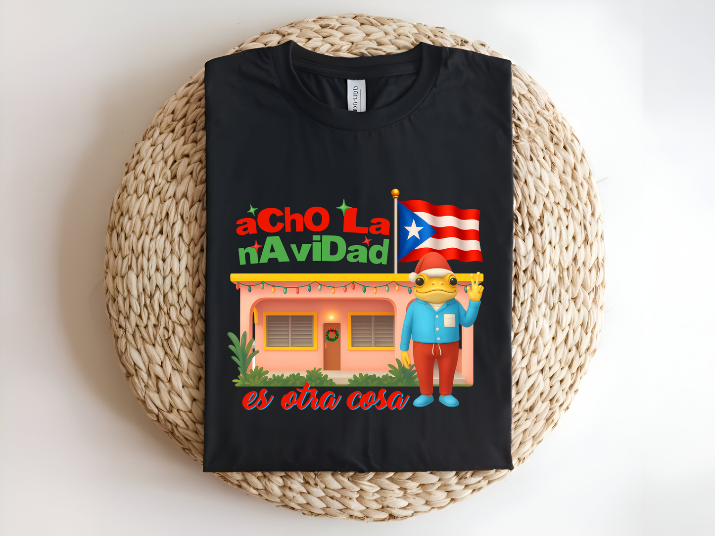 T-Shirt Acho La Navidad de PR es Otra cosa