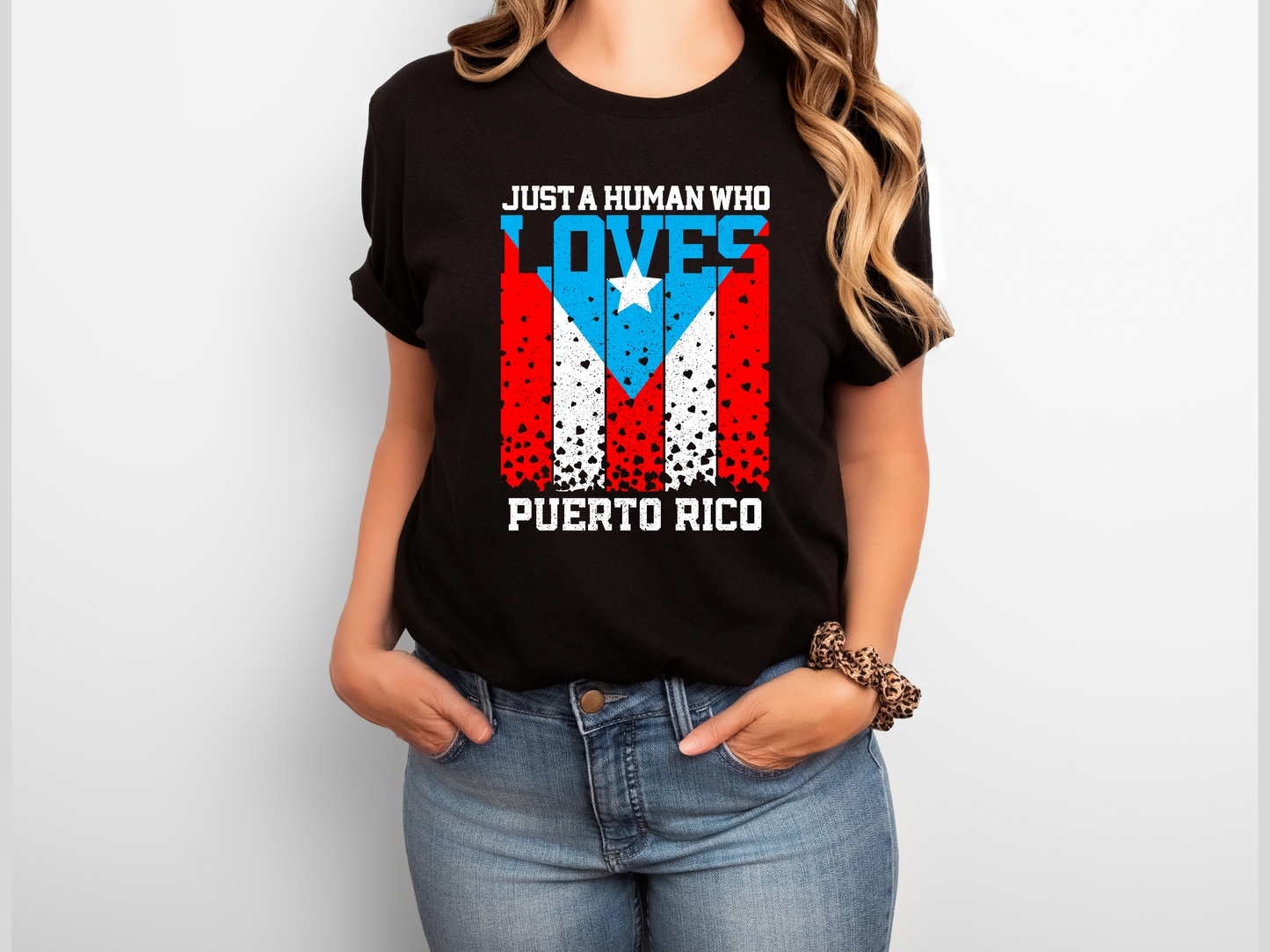 Just a Human Who Loves Puerto Rico Shirt