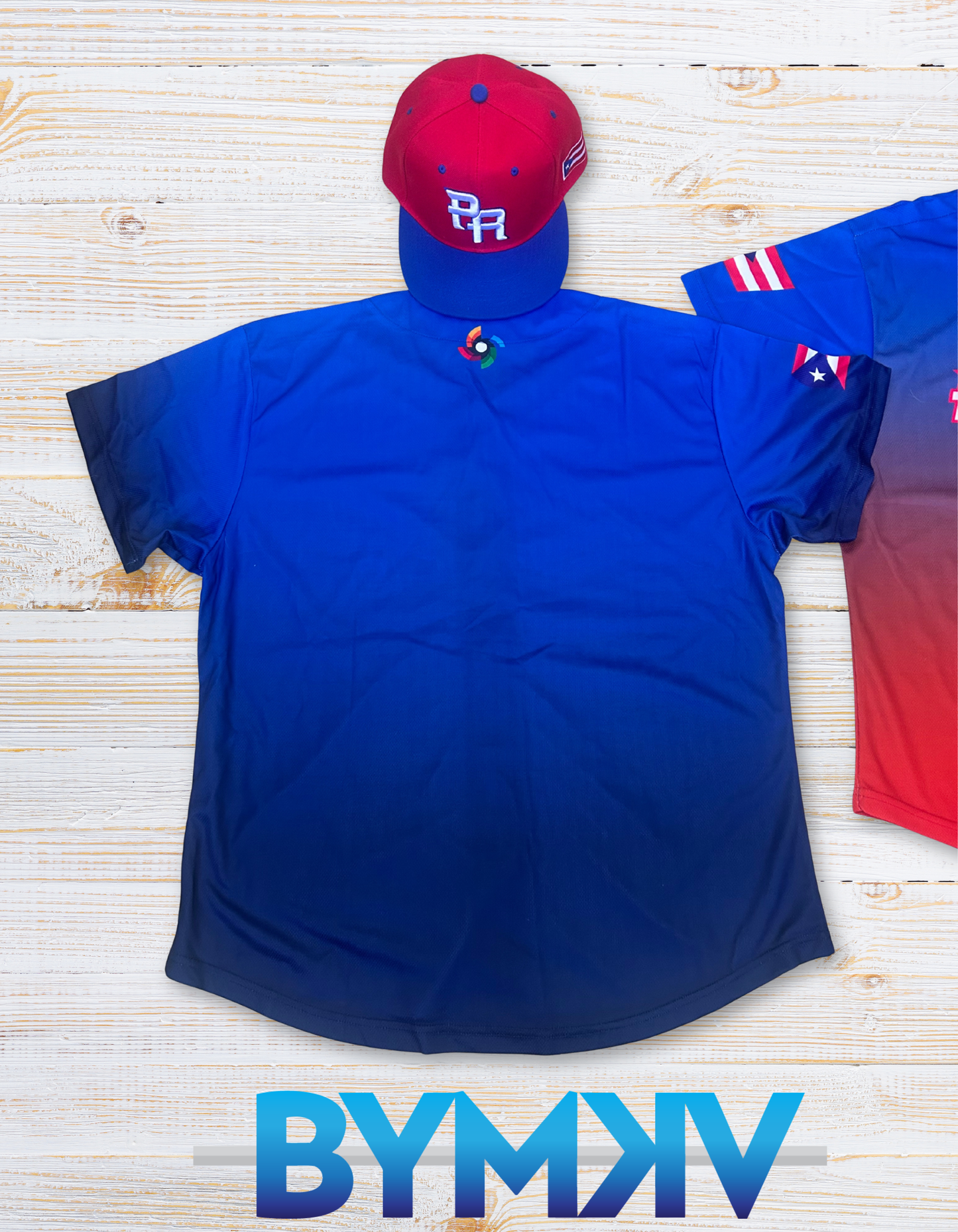 Camisa de Botones Clásico de Pelota PR – Edición Gradient