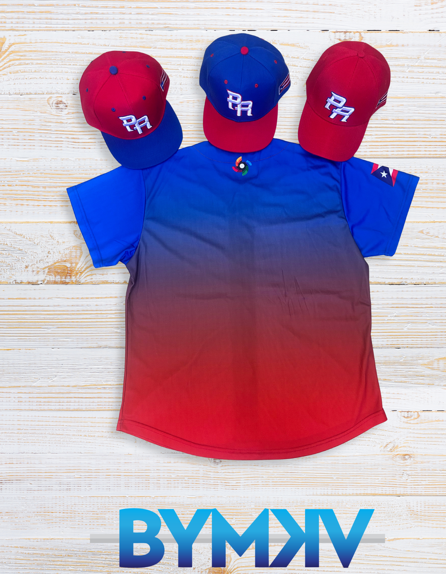 Camisa de Botones Clásico de Pelota PR – Edición Gradient