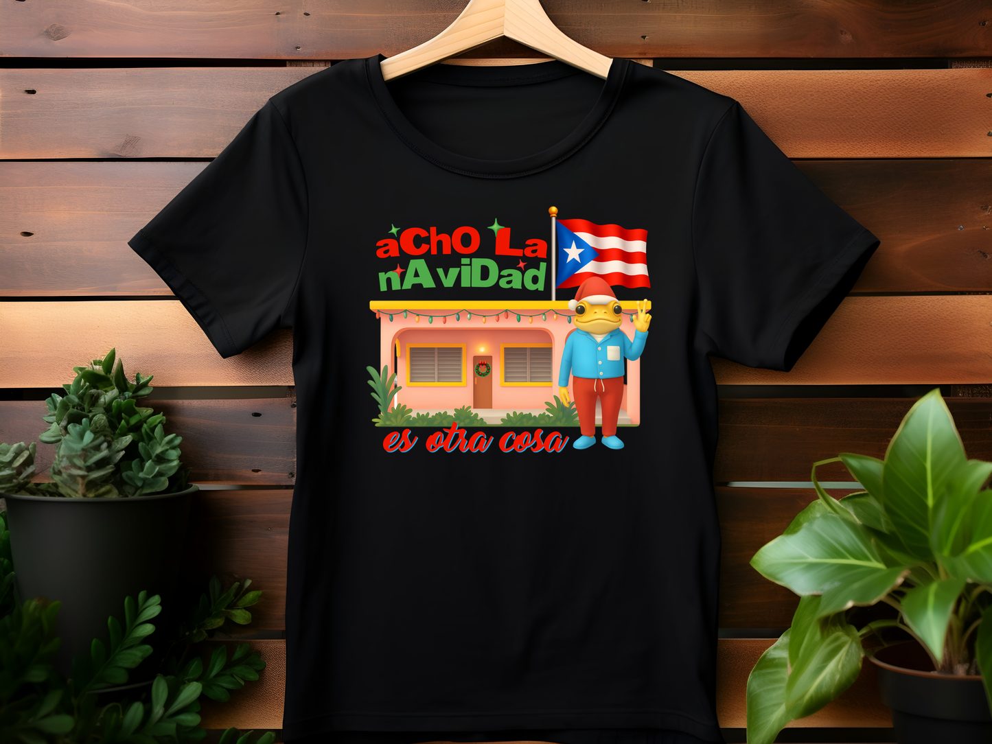 T-Shirt Acho La Navidad de PR es Otra cosa